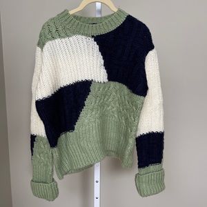 Colorblock sweater